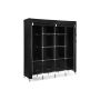 Auduma skapis 180 x 45 x 168 cm, melns