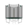 Batuts 183 cm ar tīklu un kāpnēm, tumši zaļš