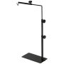 Regulējams lampu statīvs terārijam PawHut 40x15x88cm, melnas krāsas