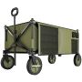 Складная ручная тележка Outsunny 108x55x93см, тёмно-зелёного/чёрного цвета
