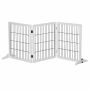 Вольер для собак PawHut 185x36x71см, белый/чёрный