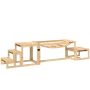 Мост для ловкости собак PawHut 120x50x56см, светло-коричневого цвета