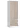 Skapis NORE Star S60 cm, balts/krēmkrāsas