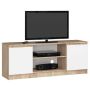 TV statīvs RTV K120, ozols/balts