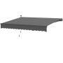 Markīze Outsunny 395x300x150cm, pelēkas krāsas