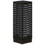 Dārza lampa ar saules bateriju Outsunny 15.5x15.5x46cm, melna