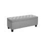 Пуф с местом для хранения 45x118x45см., серый
