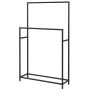 Stāvoša dvieļu pakaramā Homcom 66x20x110cm, melnas krāsas