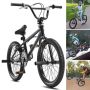 Велосипед BMX с 20-дюймовыми колесами, для фристайла, алюминиевая рама, вращение на 360°.