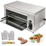 Salamander elektriskais nerūsējošā tērauda rakleta grils, 2000 W, 50–300 ℃