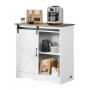 Rustic Style Coffee Bar Skapis ar 3 Plauktiem, 31,5x13,8x31,5 collas
