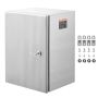 Стальная наружная электромонтажная коробка со степенью защиты IP66, 40x30x25 см.