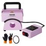 Cepuru termopreses mašīna, mini, violeta, 5,9x3,15 collu sildīšanas plāksne