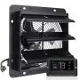 Nosūces ventilators, 254 mm, temperatūras un mitruma regulators, EC motors, 843 CFM, mainīgs ātrums, sienas stiprinājums, siltumnīcām un garāžām