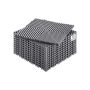 Savā starpā savienojams pelēks PP drenāžas paklājiņš, 12x12 collas, 12 gab.