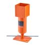 Винтовой домкрат 4"x4", высота 13,2-18,7", грузоподъемность 24700 фунтов, регулируемая опорная стойка.