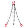 Ķēdes pacelšanas strope, 8 mm x 3 m, G80 leģētais tērauds, celtspēja 3,17 t