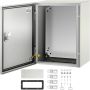 NEMA 4X tērauda elektrības kārba, 40x30x20 cm, IP66 ūdensizturība