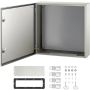 Стальная электромонтажная коробка NEMA 4X 60x60x20 см, степень защиты IP66, водонепроницаемая.