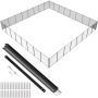 Baseina žogs, 4 x 96 pēdas, bērniem drošs, PVC siets, noņemams