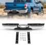 Хромированный стальной задний бампер со ступенькой и подсветкой, Ford F250/F350 1999–2007 гг.