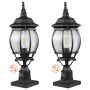 Āra stabveida lampa, 530 mm, ūdensizturīga, ar stikla pārsegu