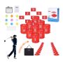 Golfa spēle pagalmā, 9 bedrīšu āra laukums