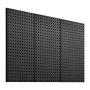 Перфорированные металлические доски из стали, 24x12 дюймов, черные, 3 шт., настенный органайзер.