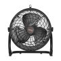 14 collu industriālais grīdas ventilators, 3 ātrumi, metāla, regulējams 360° leņķī