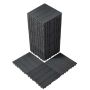 Savstarpēji savienojamas tumši pelēkas plastmasas terases flīzes, 36 gab., 29,6 x 29,6 cm