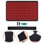 Sarkanās gaismas terapijas paklājiņš ķermenim, 264 LED gaismas, 3 viļņu garumi
