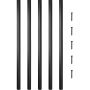 Квадратные перила для террас из алюминиевого сплава, 26"x0.75", с винтами, для деревянных и композитных террас.