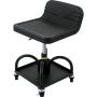 Garāžas krēsls ar riteņiem, regulējams augstums 40-52 cm, 136 kg, melns