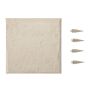 Dekoratīvie dārza pakāpieni plastmasas 39,5x39,5 cm, bēši (4 gab.)