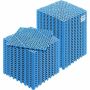 Модульные противоскользящие ПВХ напольные плитки, 30x30 см, синие, 50 шт.