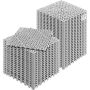 Модульные противоскользящие ПВХ напольные плитки, 30x30 см, 50 шт., серые.