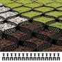 Гравийная решетка толщиной 2 дюйма, размером 16,4 x 6,5 футов, для стабилизации подъездной дороги.