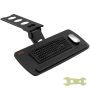 Regulējama zemgalda tastatūras paliktne, 25x9,8 collas