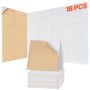 18 белых акустических поролоновых панелей размером 11,8 x 11,8 x 0,4 дюйма, звукоизолирующие, для стен.