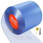 Caurspīdīgas PVC lentes aizkariem 30,8 m x 30,5 cm plastmasas durvju lentes