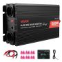1500 W sinusoidāls invertors no 12 V uz 230 V ar USB un tālvadības pulti