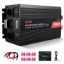 3500 W saules enerģijas invertors no 12 V uz 230 V ar LCD ekrānu un USB