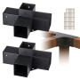 Pergolas kronšteinu komplekts 10,2x10,2 cm, 2 gab., koka stūri 4 virzienos