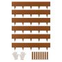 Гибкая стальная бордюрная лента для сада и ландшафта, 40 x 8 дюймов, 6 шт.