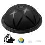 Balance Half Fitness Balance Fitness Trainer, 23 collas, melns, ar pretestības lentēm un pumpi