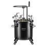 Стальной 20-литровый контейнер для краски под давлением на колесах, 70 psi, регулируемое давление.