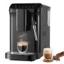 Automātiska espresso kafijas automāts, 20 bāri, 1,5 l, ar dzirnaviņām un putojamo slotiņu