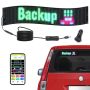 Программируемый цветной светодиодный бегущий экран, 68x12 см, управление по Bluetooth.