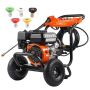 Benzīna spiediena mazgātājs 3500 PSI ar alumīnija sūkni, 5 sprauslām