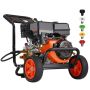 Benzīna spiediena mazgātājs 4400 PSI, vara sūknis, 5 sprauslas